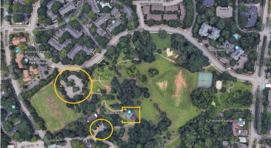 Parking Map of Fred Fletcher Park